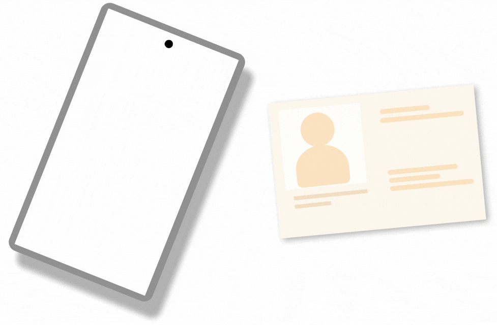 Phone and business card image
