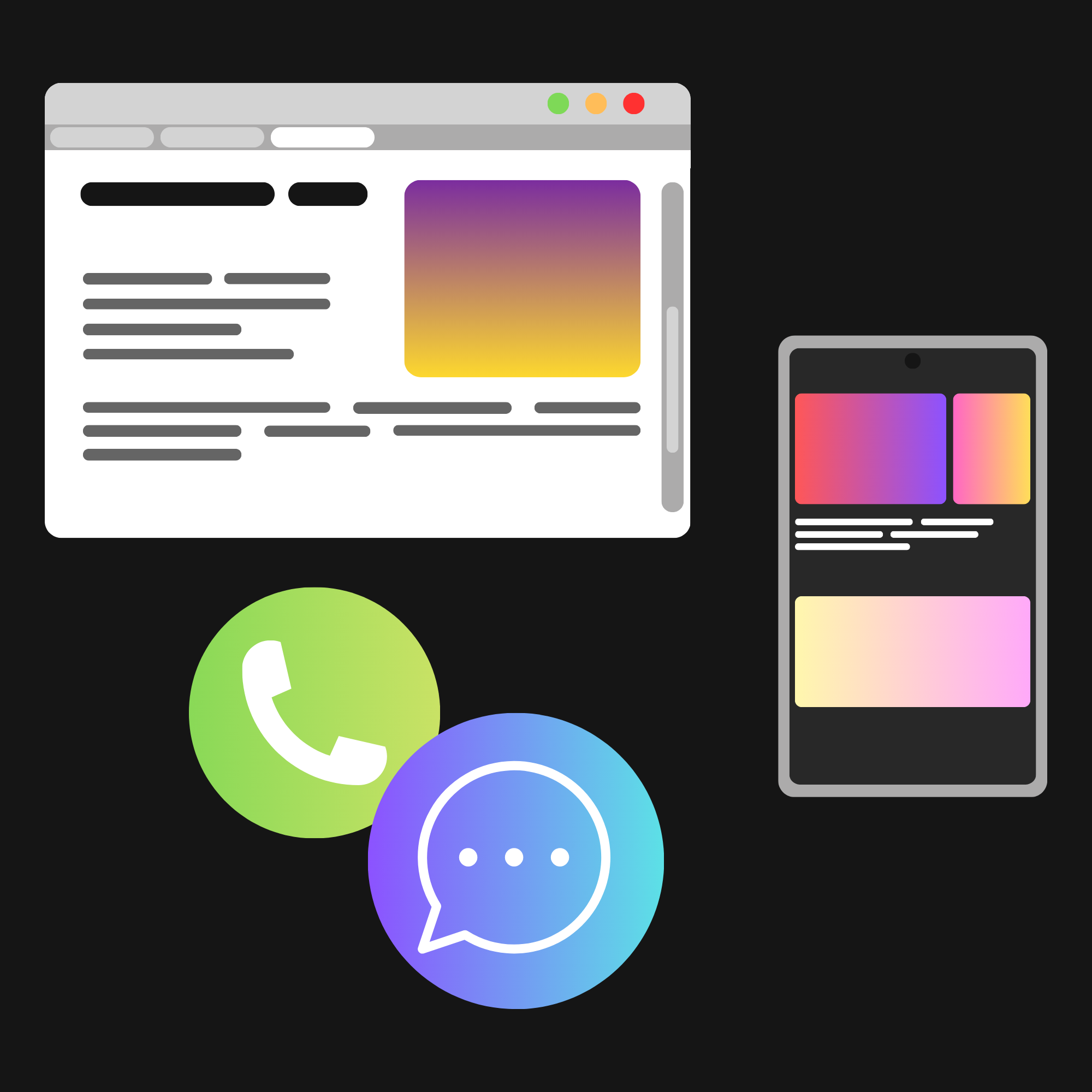 Phone, website, cellphone, messages image